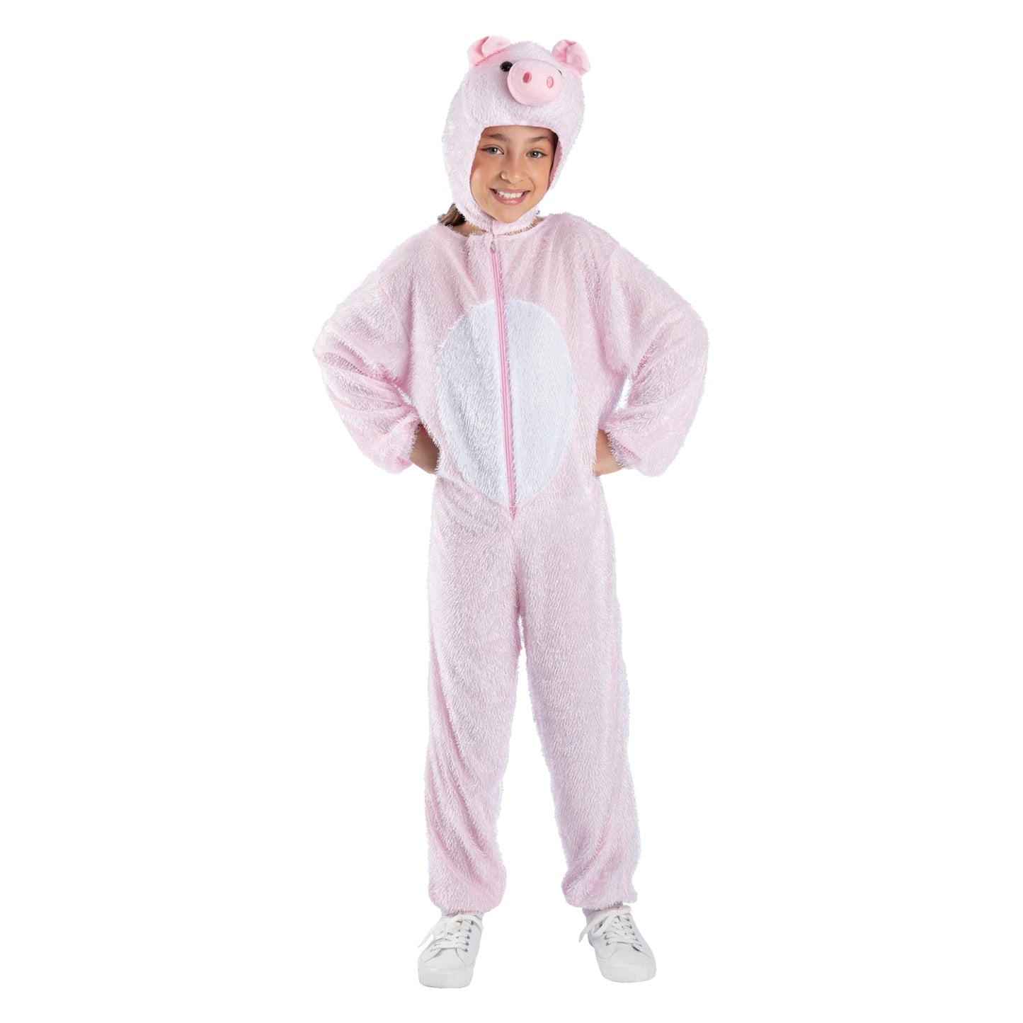 Pink - Front - Smiffys Childrens-Kids Pig Costume