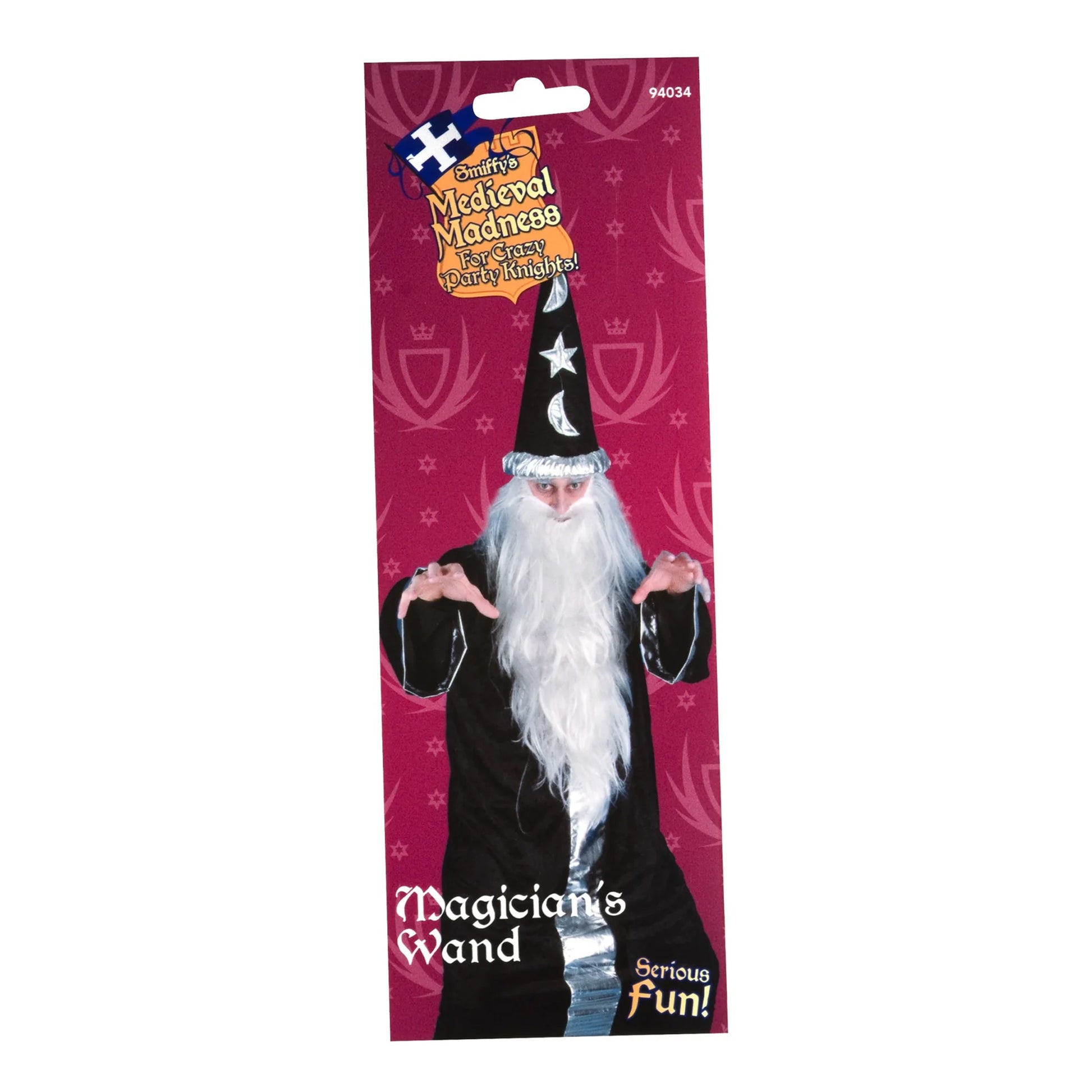 Black - Back - Smiffys The Magician Magic Wand