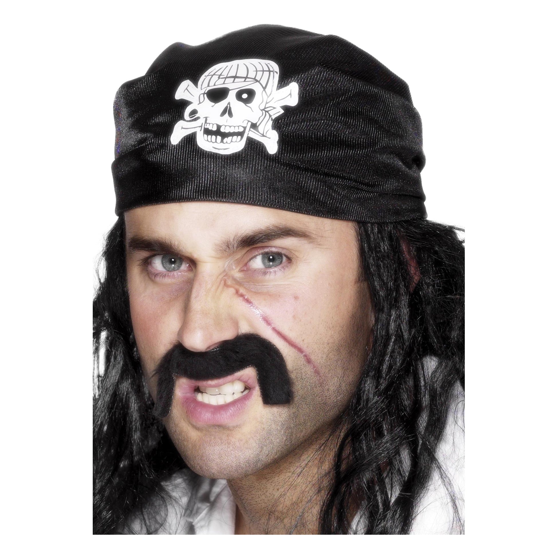 Black - Front - Smiffys Pirate Bandana