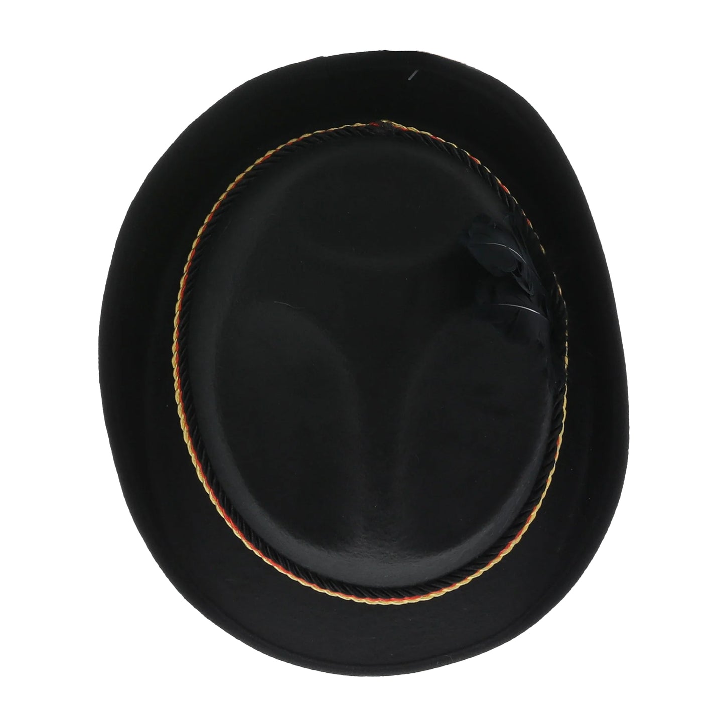 Black - Front - Smiffys Deluxe Feather Trenker Hat