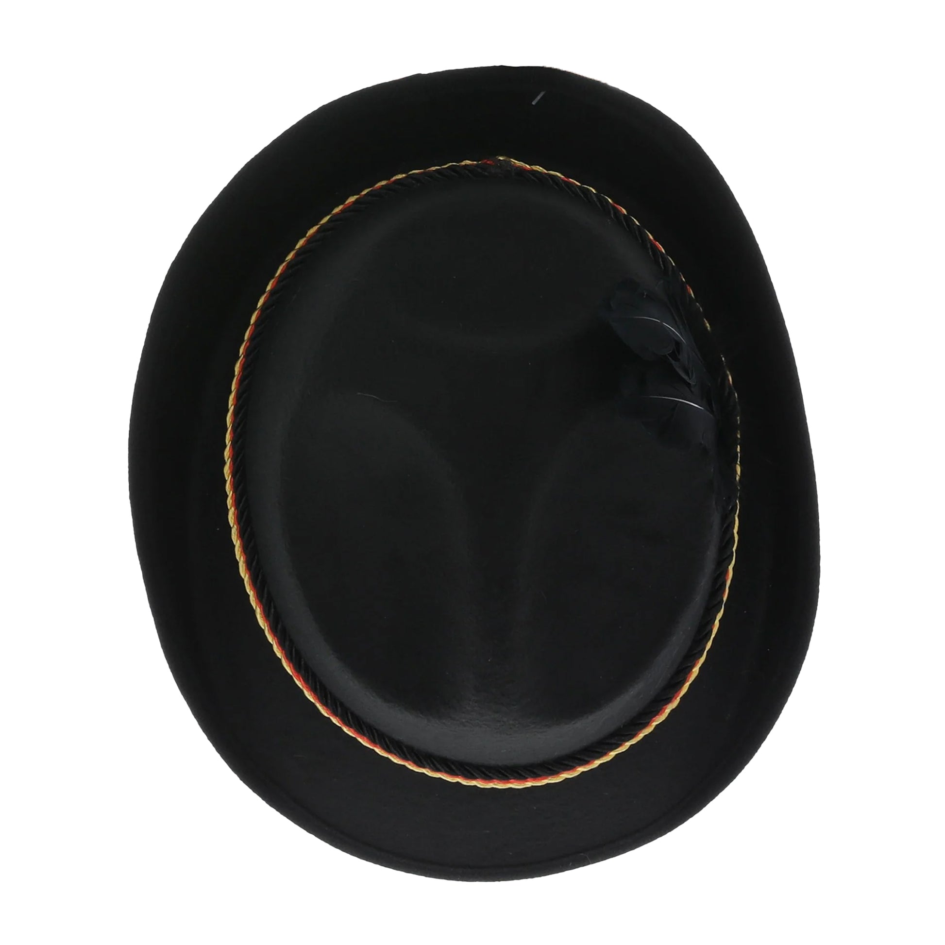 Black - Front - Smiffys Deluxe Feather Trenker Hat
