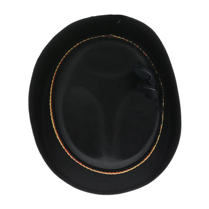 Black - Front - Smiffys Deluxe Feather Trenker Hat