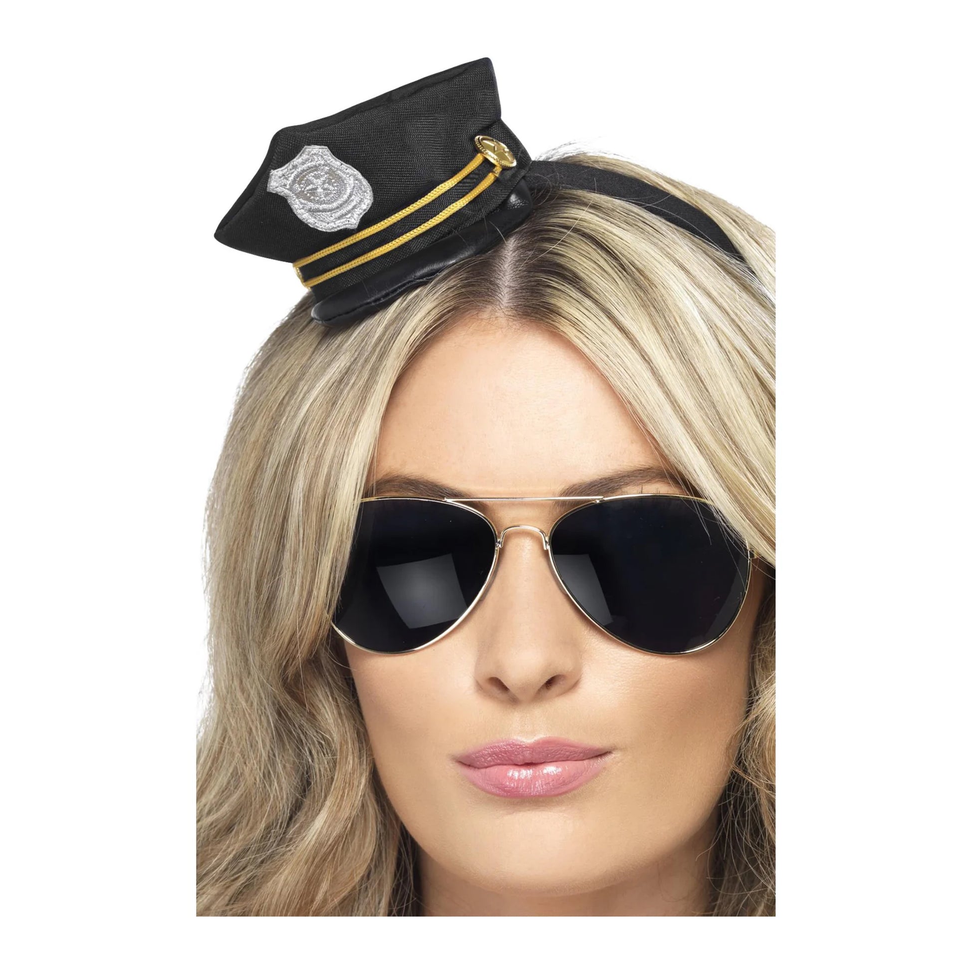 Black - Back - Smiffys Cop Costume Accessory