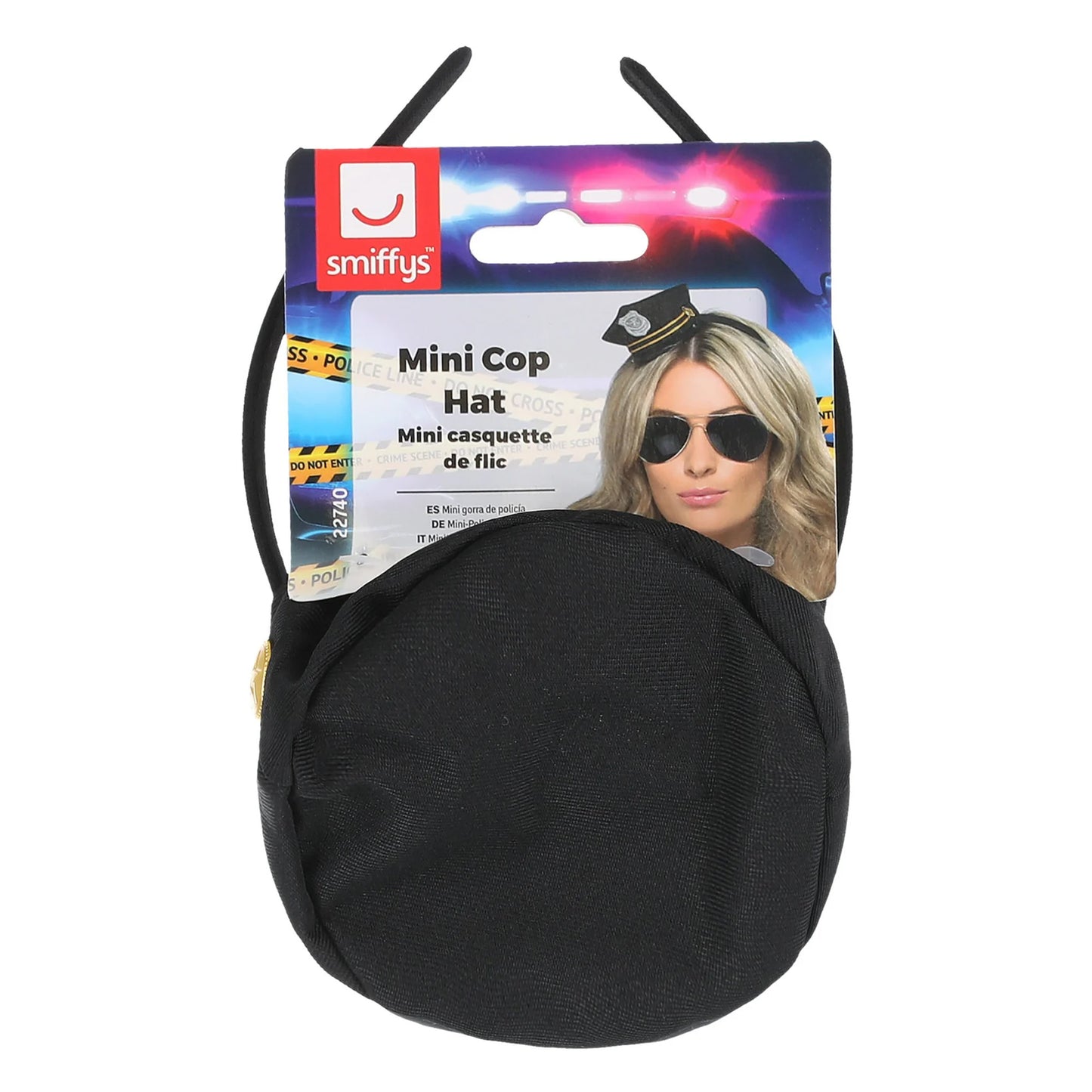 Black - Front - Smiffys Cop Costume Accessory