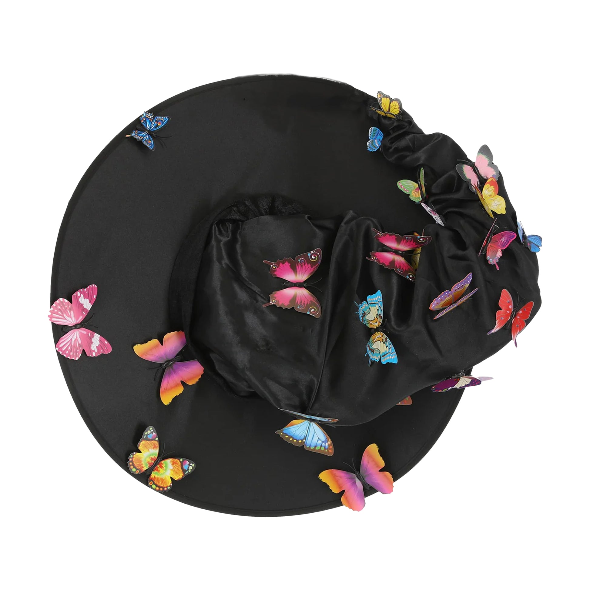Black - Front - Smiffys Butterfly Witch Hat