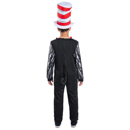 Black-Red-White - Back - Dr. Seuss Childrens-Kids Costume Set