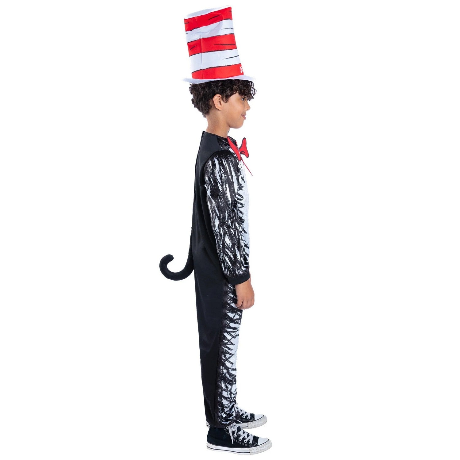 Black-Red-White - Side - Dr. Seuss Childrens-Kids Costume Set