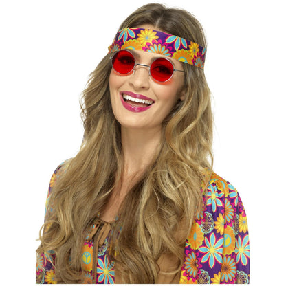 Red - Side - Smiffys Unisex Adult Hippie Glass