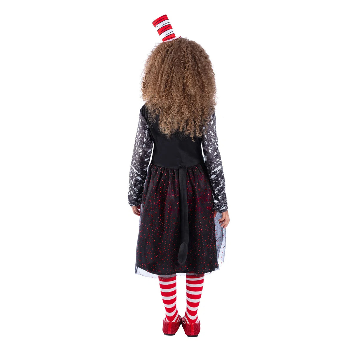 Black-Red-White - Back - Dr. Seuss Girls The Cat In The Hat Costume