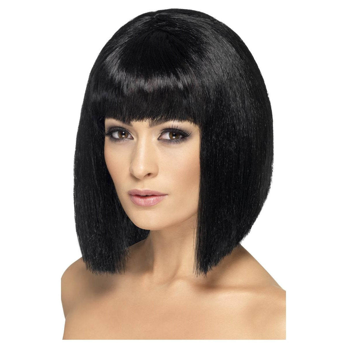 Black - Front - Smiffys Womens-Ladies Coquette Wig