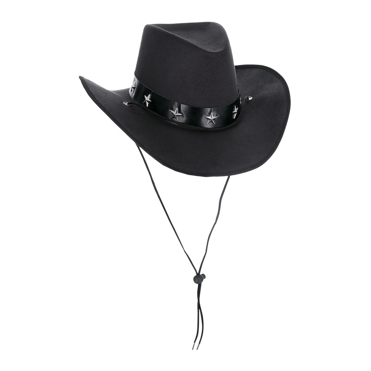 Black - Back - Smiffys Western Stars Cowboy Hat