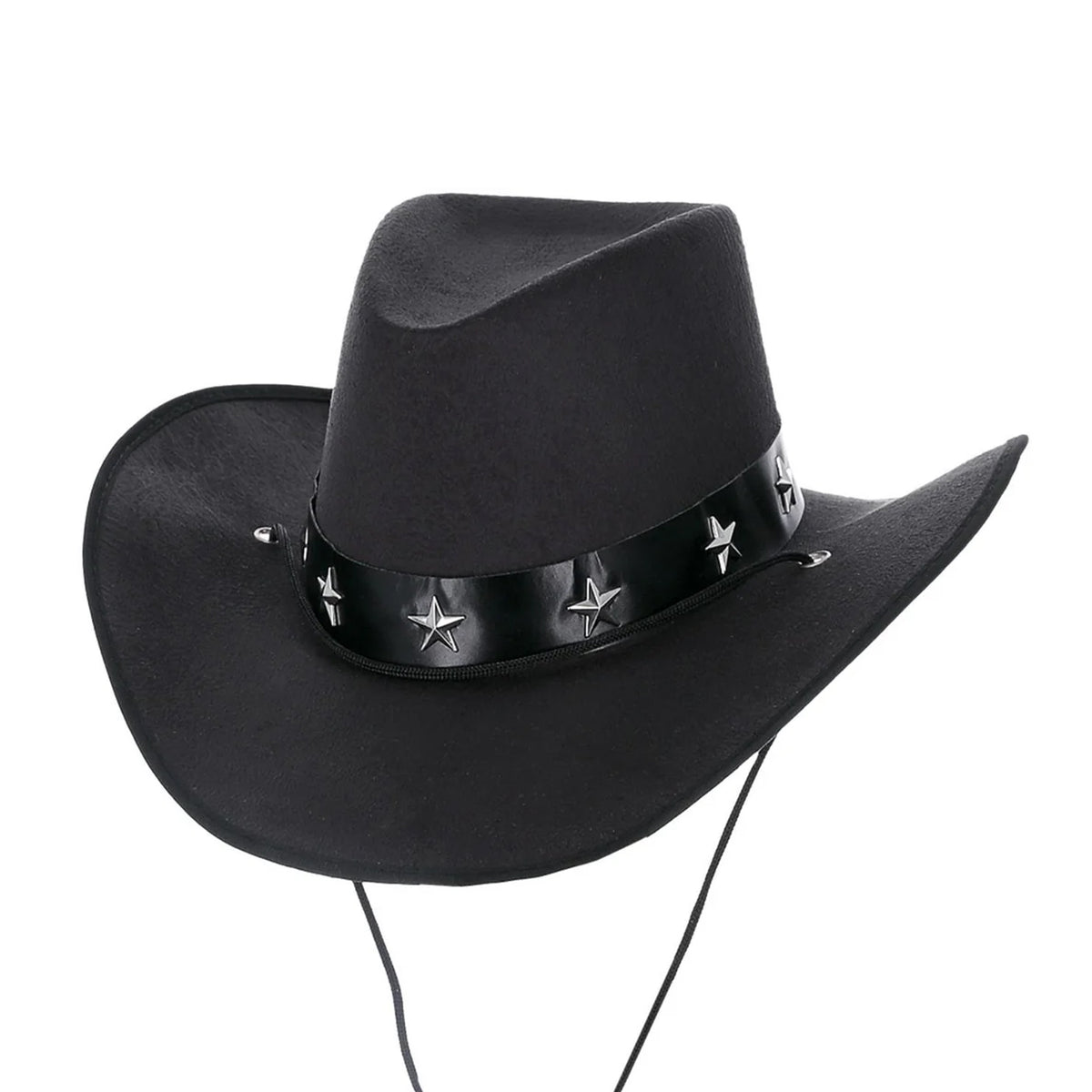 Black - Side - Smiffys Western Stars Cowboy Hat
