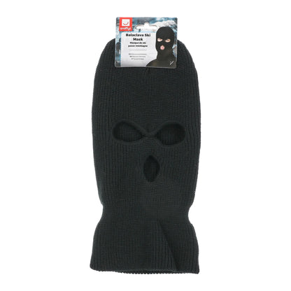 Black - Side - Smiffys Robber Ribbed Balaclava