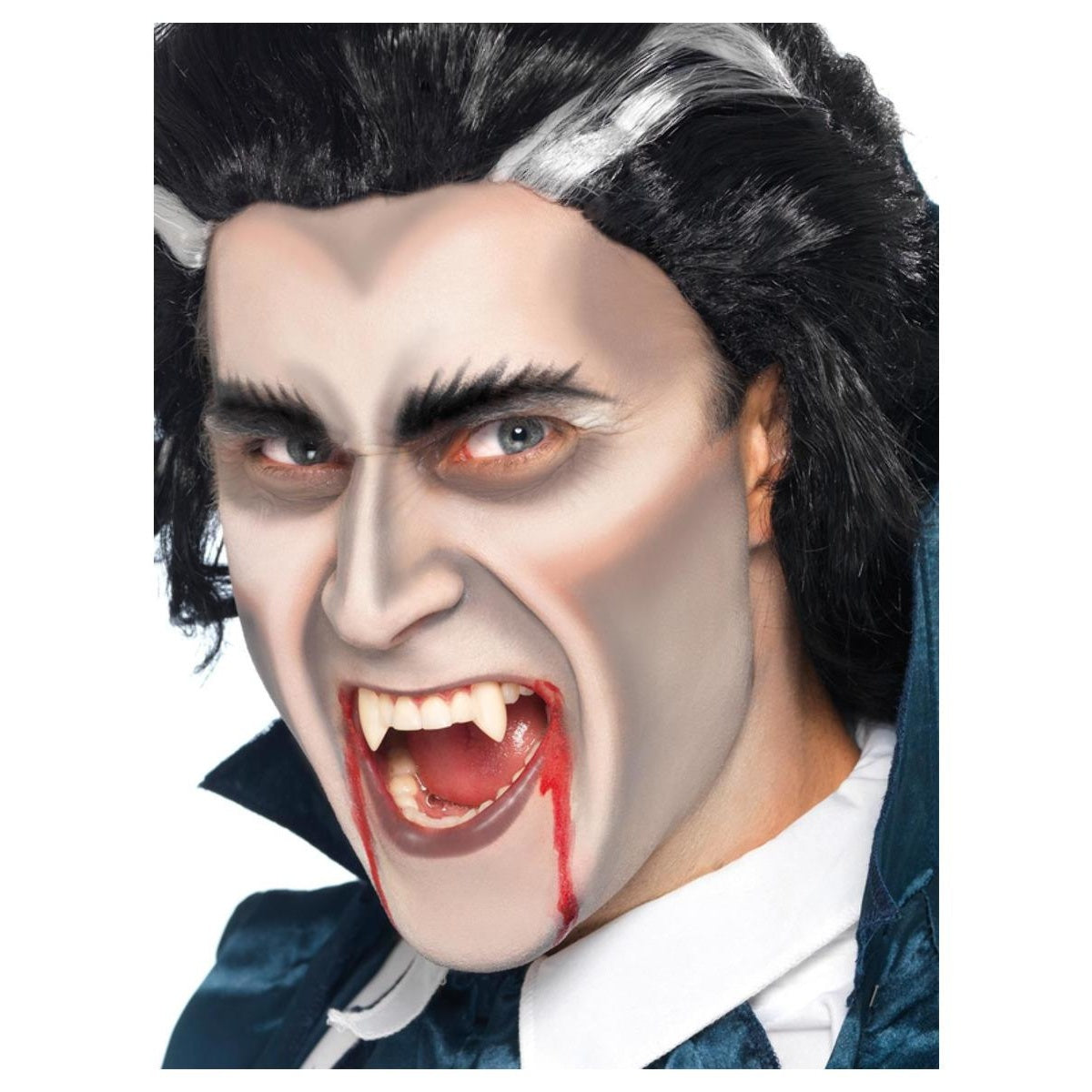 White-Red - Front - Smiffys Unisex Adult Vampire Teeth Costume Accessory