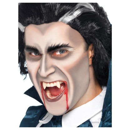 White-Red - Front - Smiffys Unisex Adult Vampire Teeth Costume Accessory