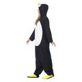 Black - Side - Smiffys Unisex Adult Penguin Bodysuit