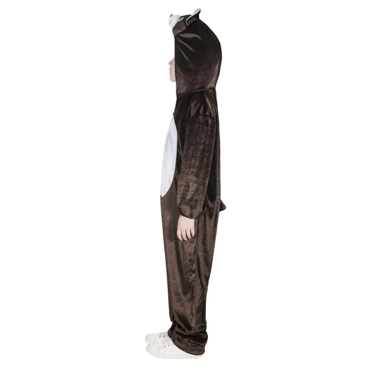 Black - Side - Smiffys Childrens-Kids Bear Bodysuit