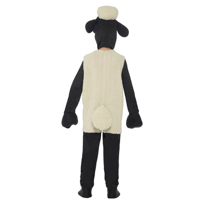 White-Black - Back - Shaun the Sheep Childrens-Kids Costume