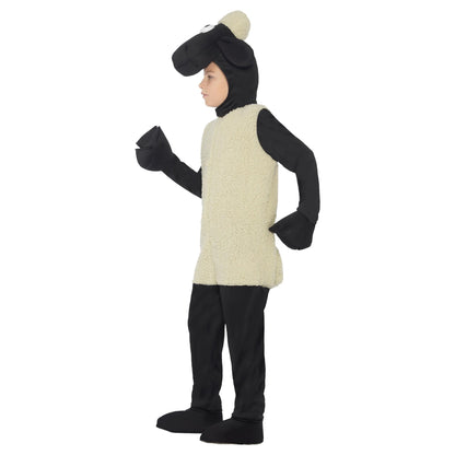 White-Black - Side - Shaun the Sheep Childrens-Kids Costume