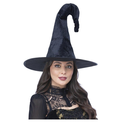 Black - Front - Smiffys Womens-Ladies Gothic Coven Witch Costume Hat