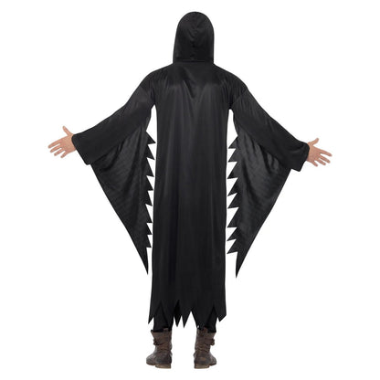 Black - Back - Smiffys Unisex Adult Screamer Costume