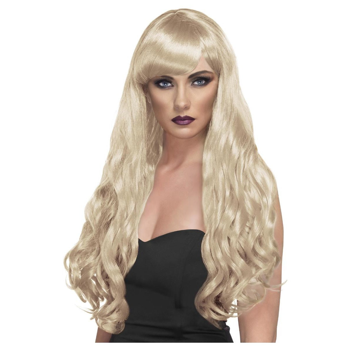 Blonde - Front - Smiffys Womens-Ladies Desire Wig