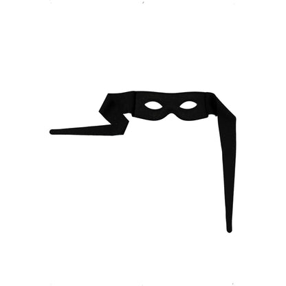 Black - Back - Smiffys Bandit Plain Eye Mask