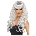 White - Front - Smiffys Womens-Ladies Siren Wig