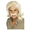 Blonde - Front - Smiffys Mens 70s Retro Wig