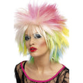 Multicoloured - Back - Smiffys Womens-Ladies 80s Attitude Wig