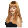 Auburn - Front - Smiffys Womens-Ladies Glamourama Wig