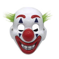 White-Red-Green - Front - Smiffys Unisex Adult Clown PVC Elastic Strap Mask