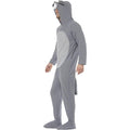 Grey - Side - Smiffys Unisex Adult Wolf Hooded Costume