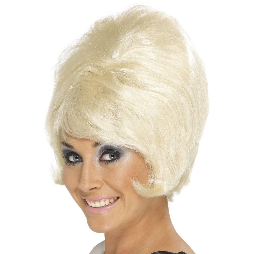 Blonde - Back - Smiffys Womens-Ladies 60s Beehive Wig