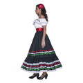 White-Black-Red - Side - Smiffys Womens-Ladies Senorita Western Costume