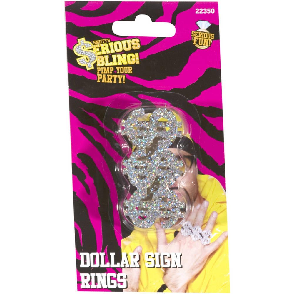 Silver - Back - Smiffys 3 in 1 Dollar Sign Costume Prop