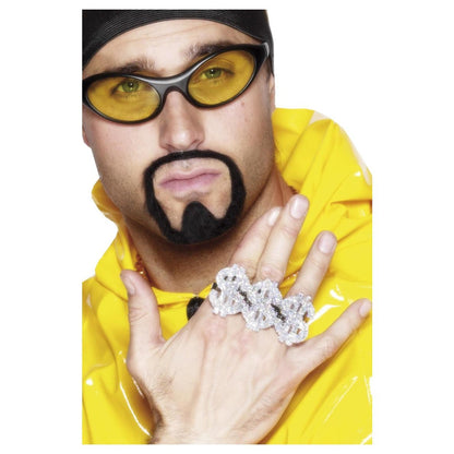 Silver - Front - Smiffys 3 in 1 Dollar Sign Costume Prop