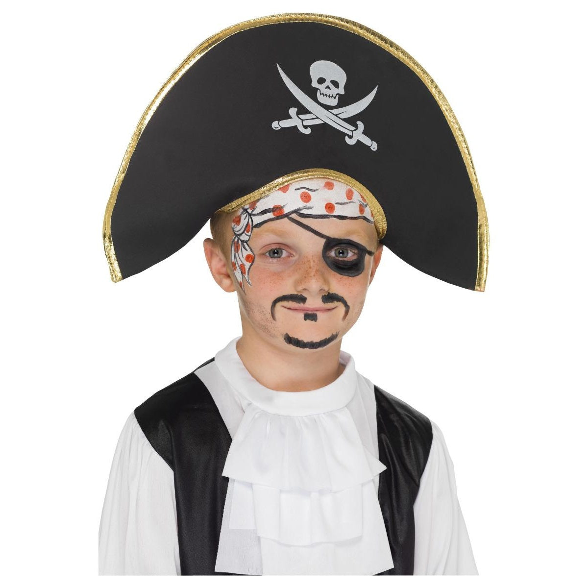 Black - Front - Smiffys Childrens-Kids Pirate Costume Hat