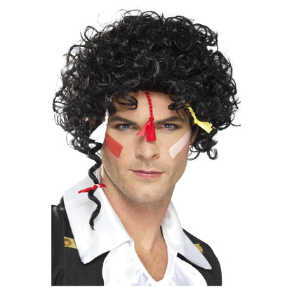 Black - Front - Smiffys Mens 80s New Romantic Wig