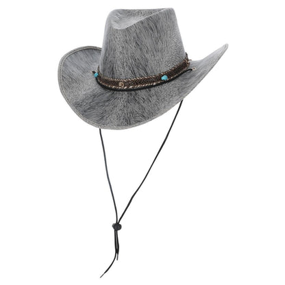 Grey - Front - Smiffys Unisex Adult Distressed Western Cowboy Hat