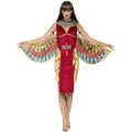 Red-Gold - Back - Smiffys Womens-Ladies Egyptian Goddess Costume Set
