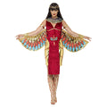 Red-Gold - Front - Smiffys Womens-Ladies Egyptian Goddess Costume Set