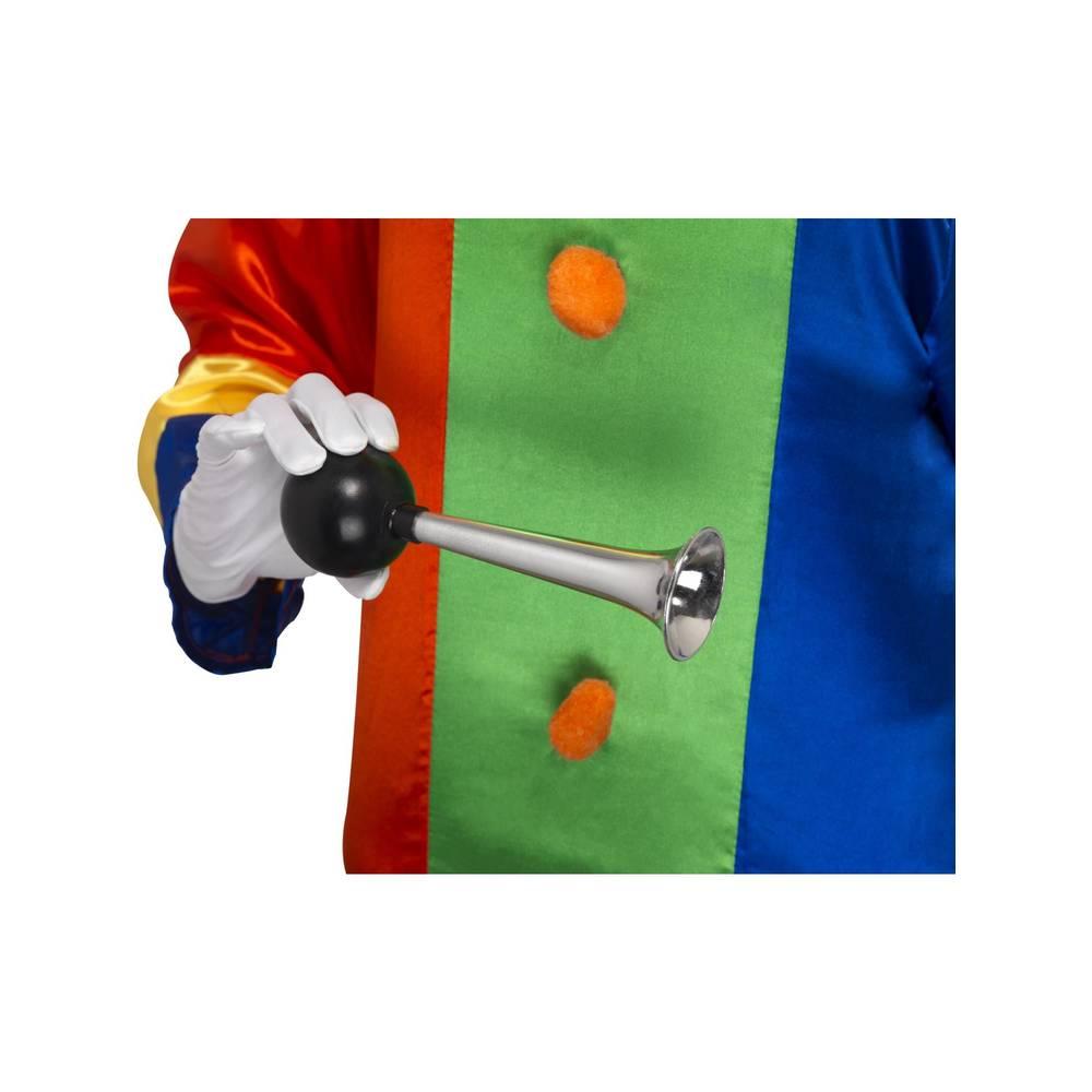 Silver-Black - Side - Smiffys Honk Honk Clown Costume Horn