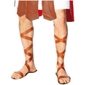 Brown - Side - Smiffys Mens Roman Costume Footwear