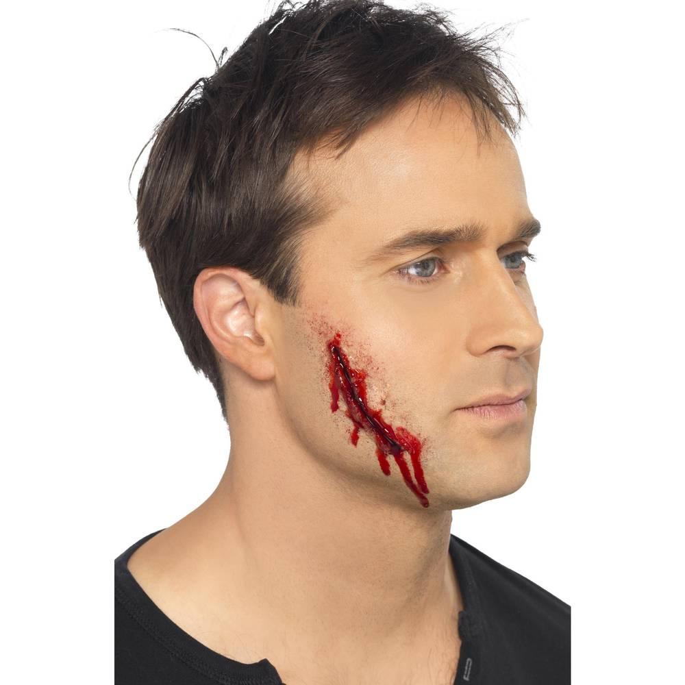 Beige - Back - Smiffys Scar Costume Make-Up
