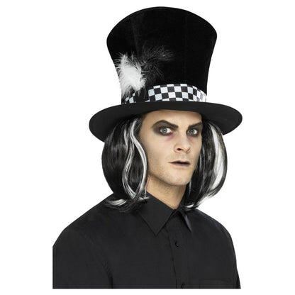 Black - Front - Smiffys Unisex Adult Dark Tea Party Costume Top Hat