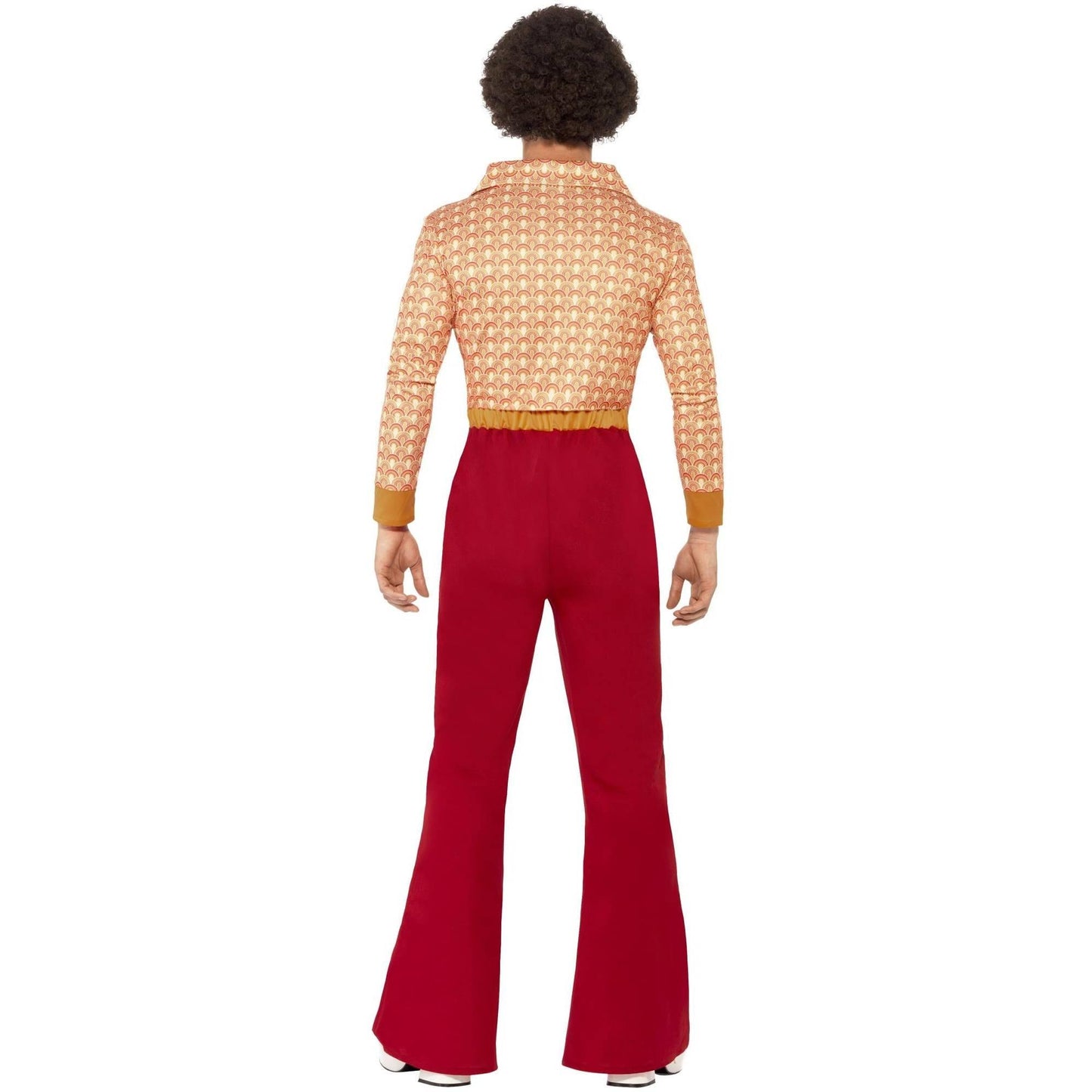 Red-Orange-White - Side - Smiffys Mens Authentic 70s Costume