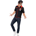 Black-Red - Pack Shot - Smiffys Unisex Adult 50s Bowling Shirt