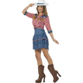 Blue-Red-White - Lifestyle - Smiffys Womens-Ladies Rodeo Doll Costume