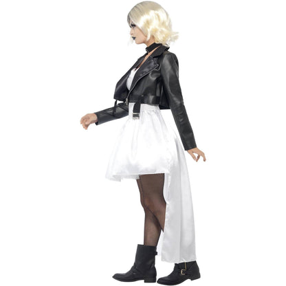 White-Black - Lifestyle - Bride of Chucky Womens-Ladies Tiffany Lace Costume Set